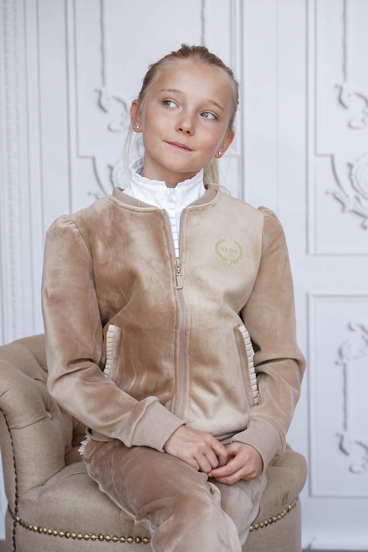 Velvet Vest Beige