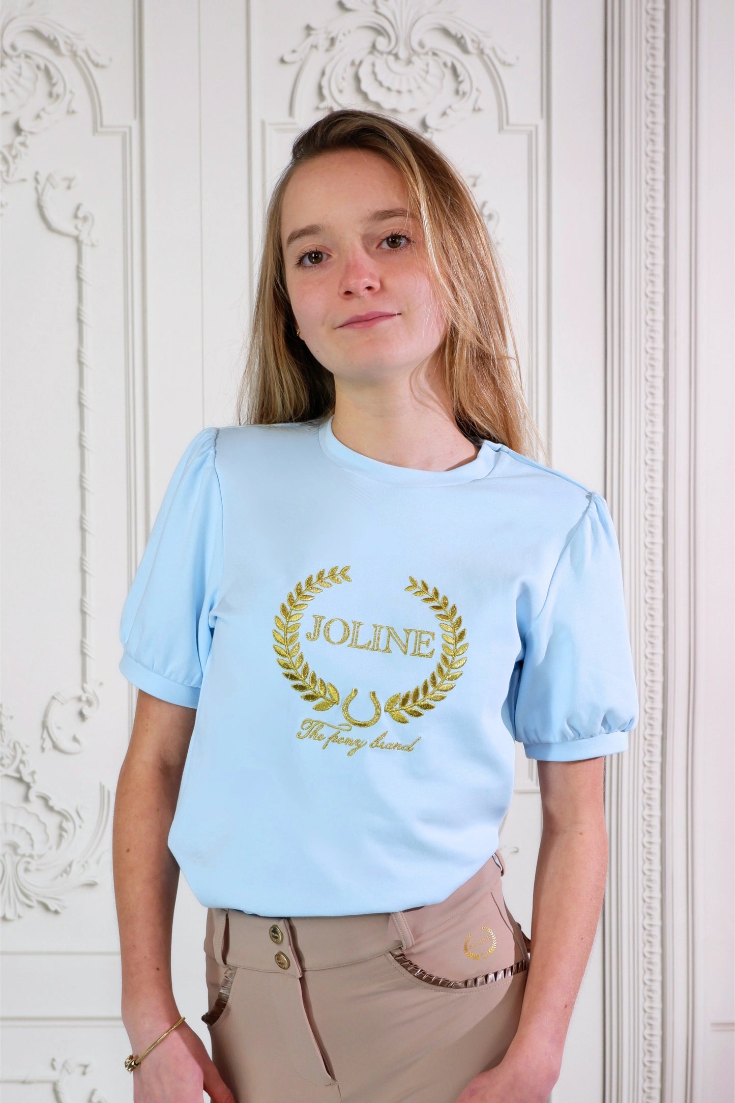 Feline Casual Shirt Aqua Blue