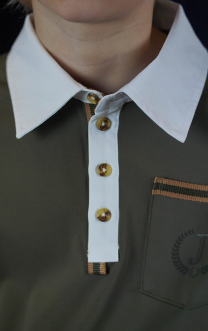 Showshirt Boys Long Sleeves Dexter Khaki Taupe