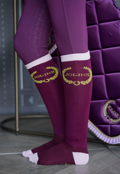 Socks Burgundy Red
