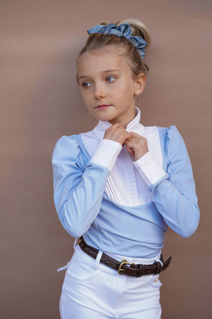 Showshirt Josephine lange mouw Light Blue