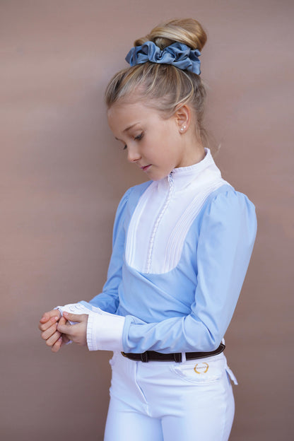 Showshirt Josephine lange mouw Light Blue