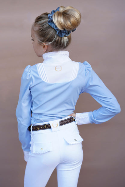 Showshirt Josephine lange mouw Light Blue