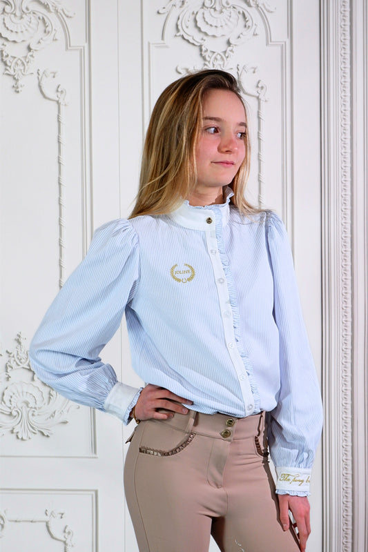 Maxime blouse lichtblauw